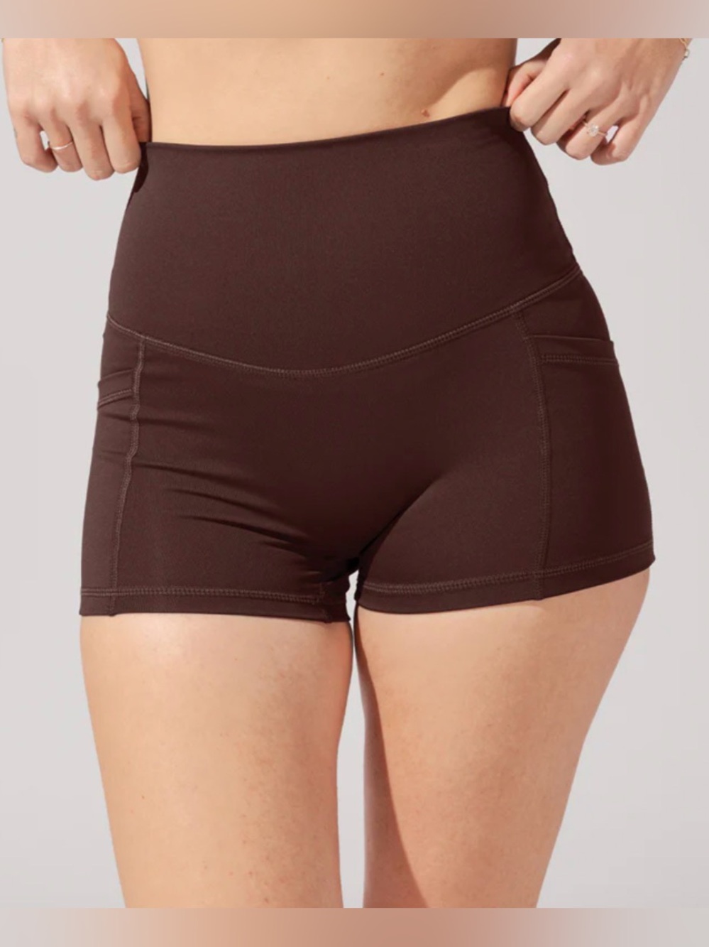 Popflex supersculpt booty short in brown, size 2X